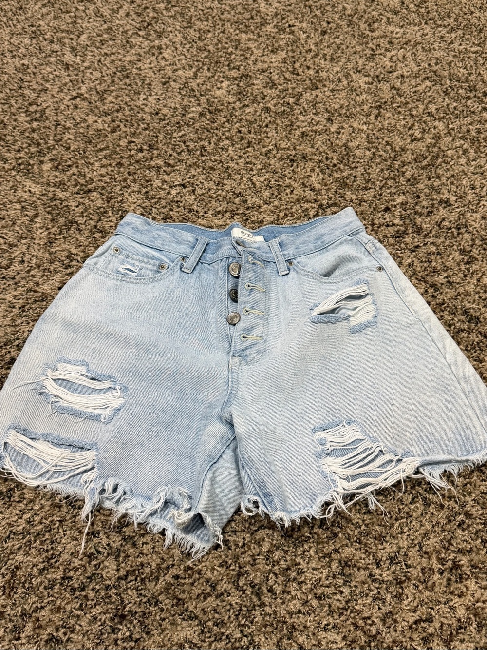 Forever 21 High-Waist Denim Shorts